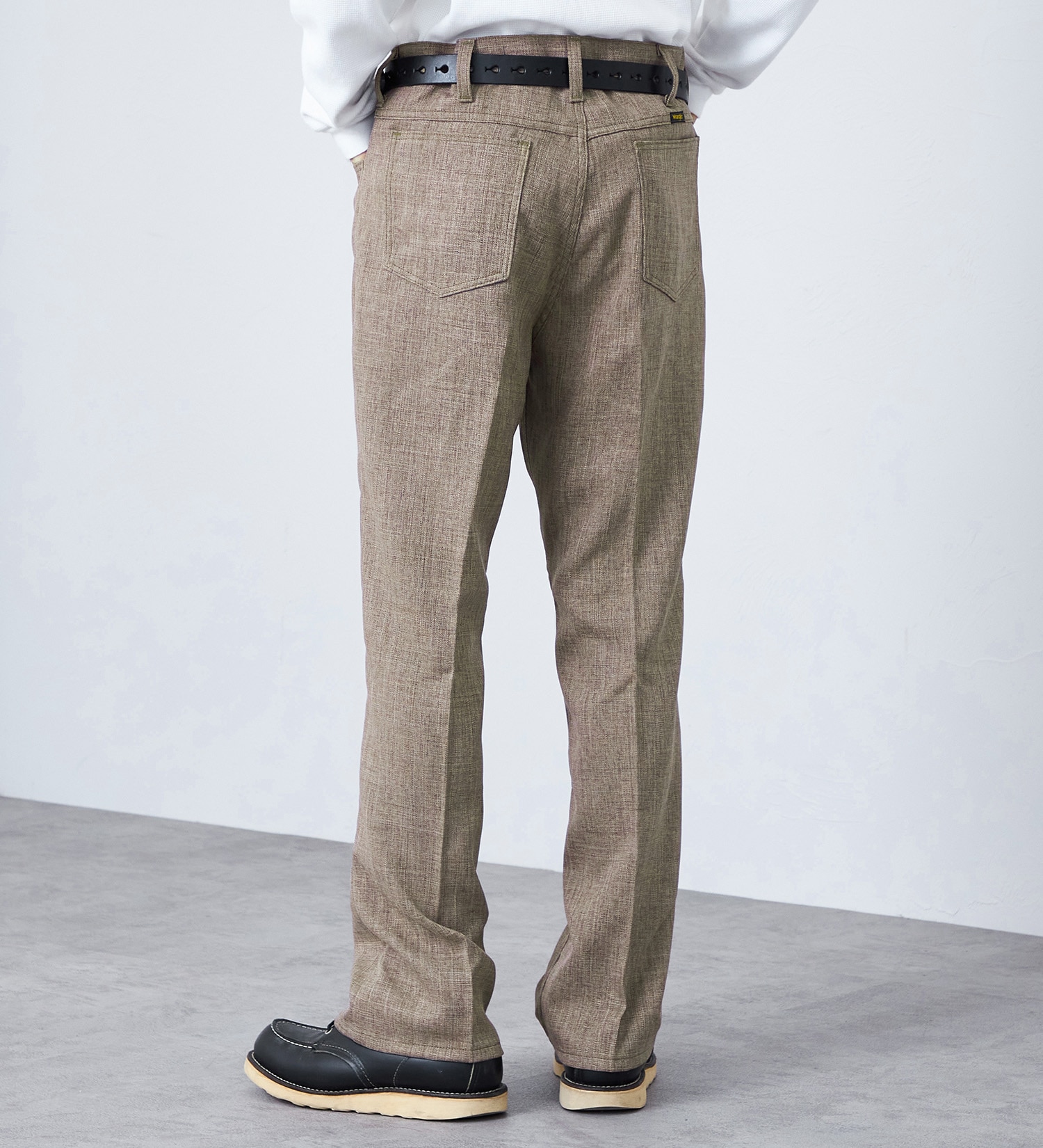 Wrangler(ラングラー)のWRANGLER WRANCHER/【リネンライク】ランチャーフレアードレスパンツ|パンツ/パンツ/メンズ|ベージュ