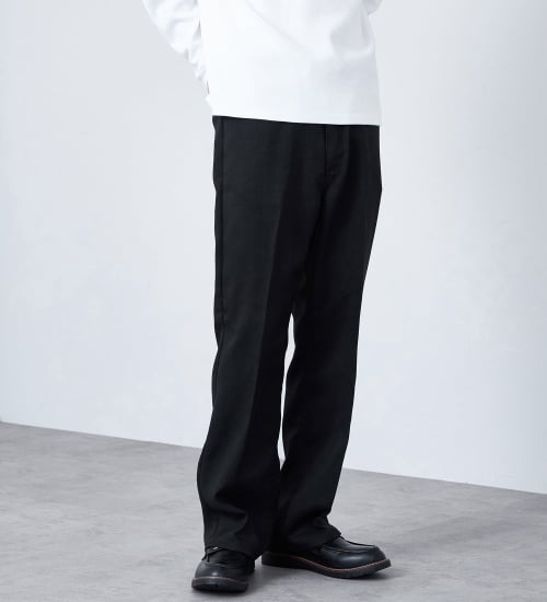 Wrangler(ラングラー)のWRANGLER WRANCHER/【リネンライク】ランチャーフレアードレスパンツ|パンツ/パンツ/メンズ|ブラック