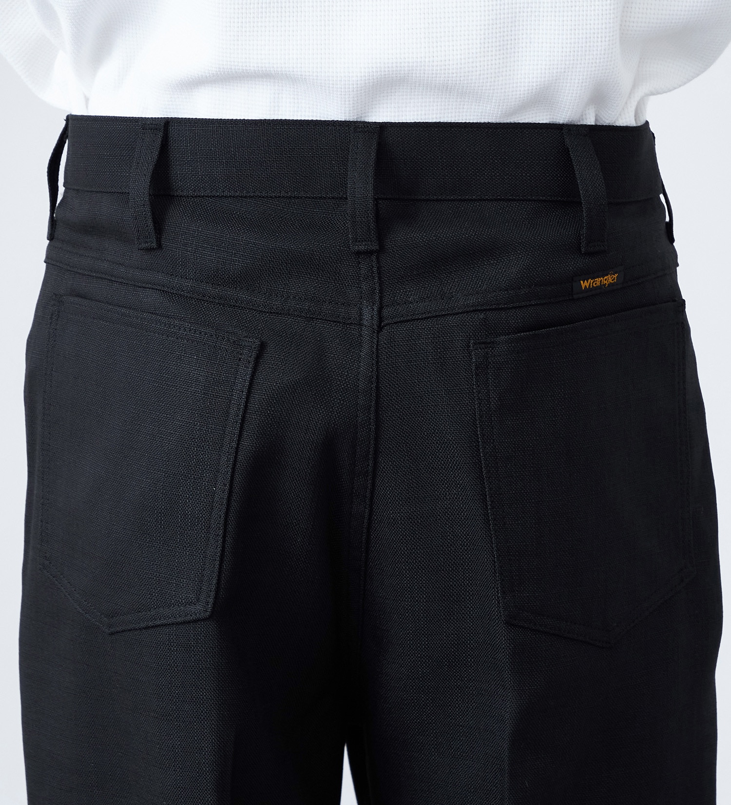 Wrangler(ラングラー)のWRANGLER WRANCHER/【リネンライク】ランチャーフレアードレスパンツ|パンツ/パンツ/メンズ|ブラック