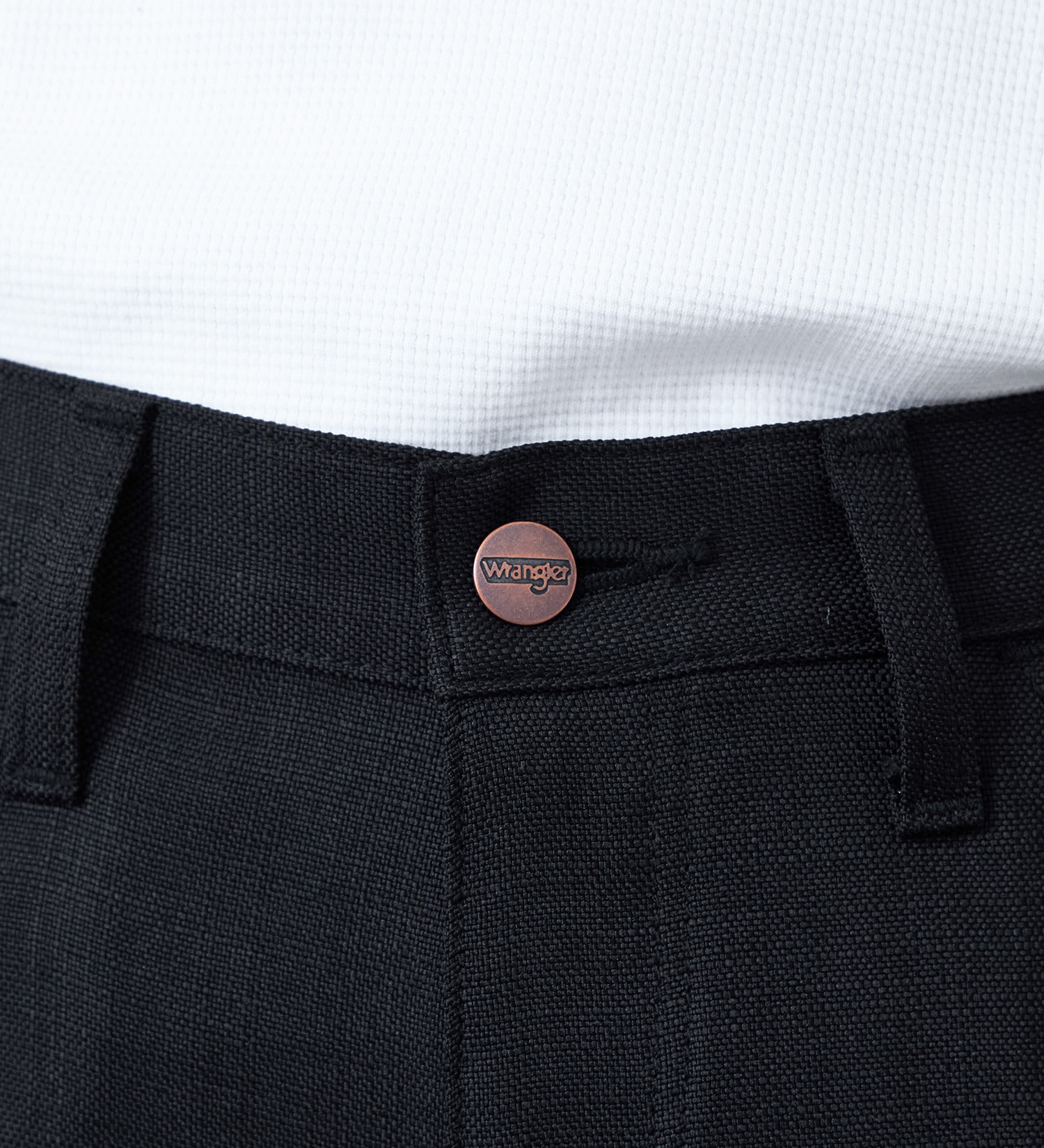 Wrangler(ラングラー)のWRANGLER WRANCHER/【リネンライク】ランチャーフレアードレスパンツ|パンツ/パンツ/メンズ|ブラック