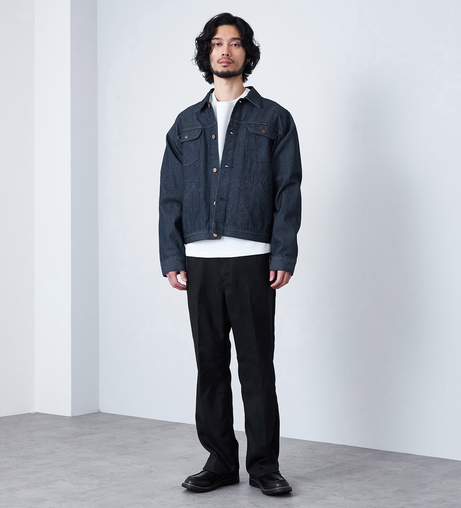 Wrangler(ラングラー)のWRANGLER WRANCHER/【リネンライク】ランチャーフレアードレスパンツ|パンツ/パンツ/メンズ|ブラック