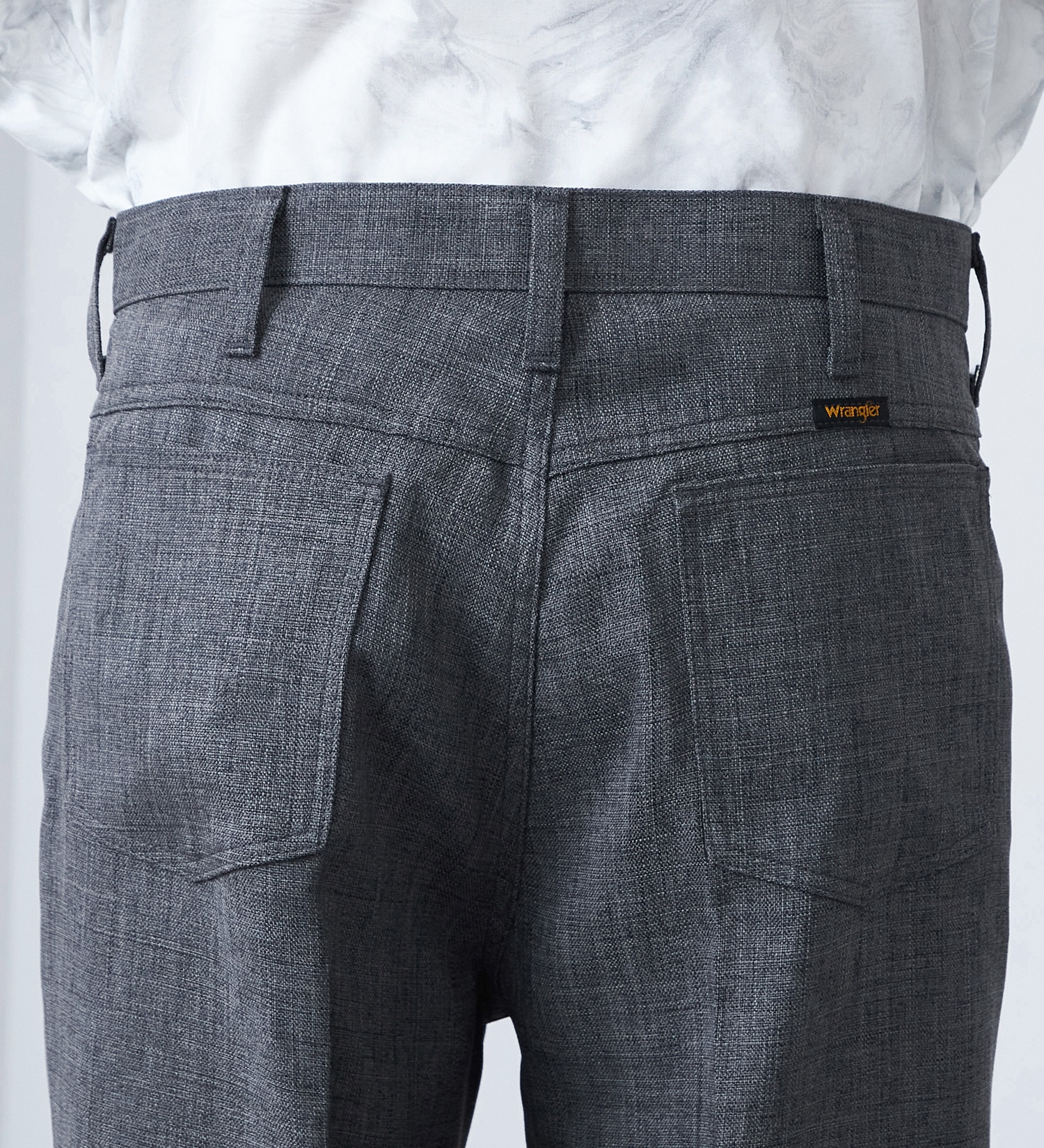 Wrangler(ラングラー)のWRANGLER WRANCHER/【リネンライク】ランチャーフレアードレスパンツ|パンツ/パンツ/メンズ|チャコール