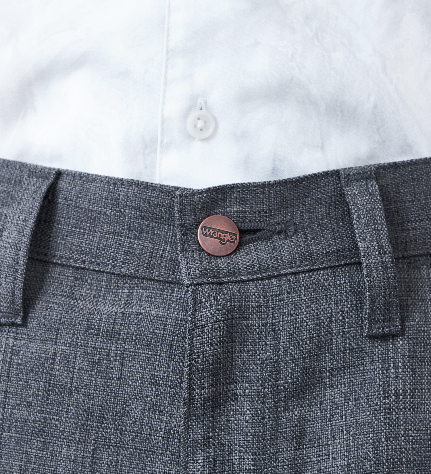Wrangler(ラングラー)のWRANGLER WRANCHER/【リネンライク】ランチャーフレアードレスパンツ|パンツ/パンツ/メンズ|チャコール