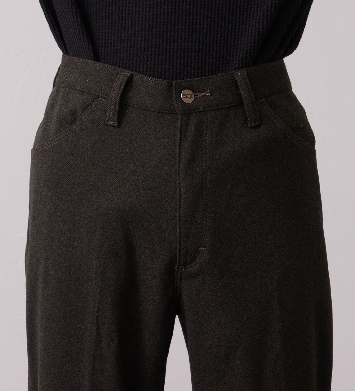 Wrangler(ラングラー)のWRANGLER WRANCHER/ランチャー フレアードレスパンツ フランネル（レングス74cm）【セットアップ対応/暖】|パンツ/パンツ/メンズ|ブラウン