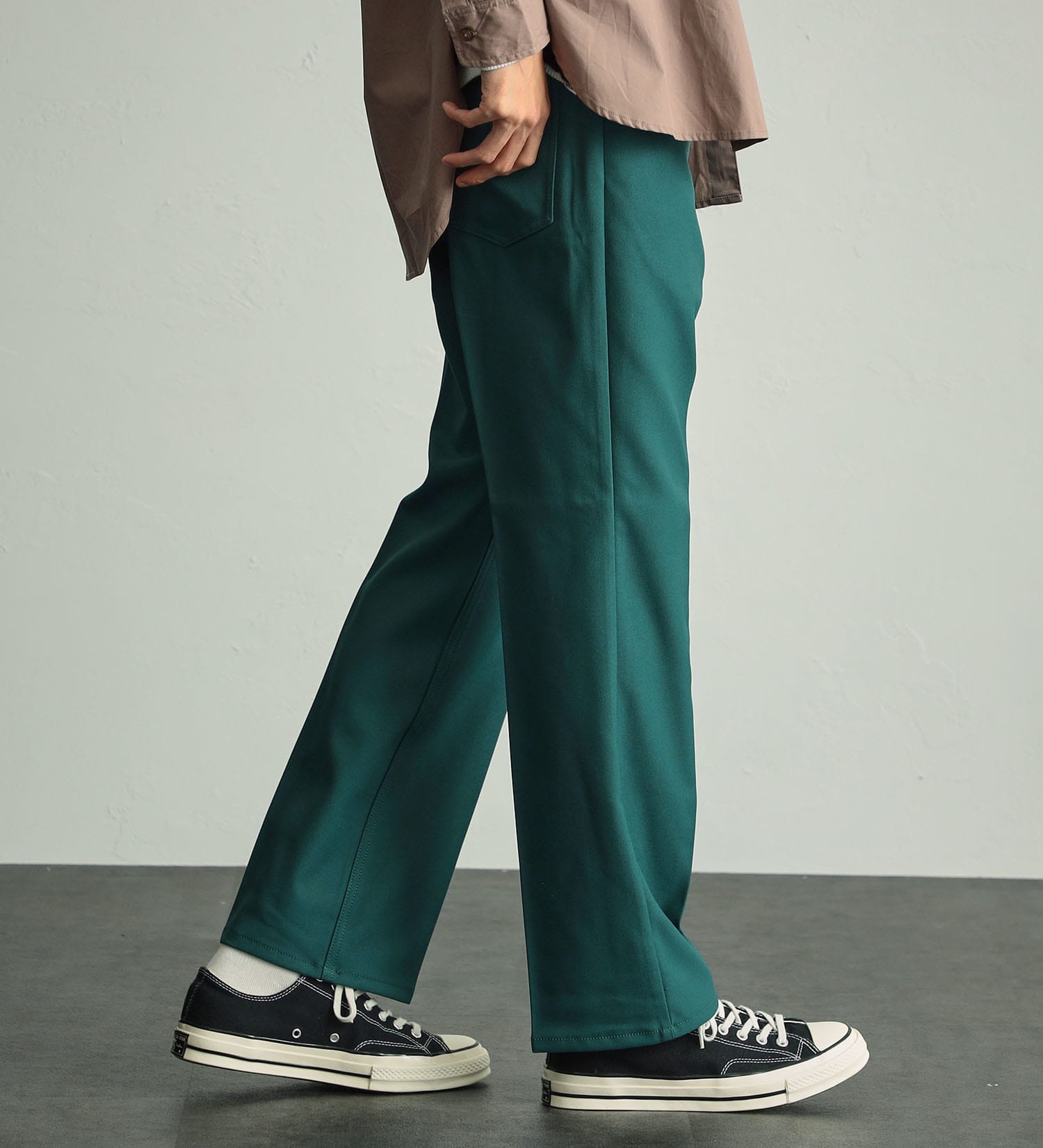 Wrangler(ラングラー)の【試着対象】【ベストセラー】WRANGLER WRANCHER/ランチャー フレアードレスパンツ(レングス74cm)|パンツ/パンツ/メンズ|ブルーグリーン