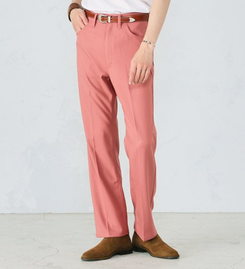Wrangler(ラングラー)の【おまとめ割対象】【試着対象】【ベストセラー】WRANGLER WRANCHER/ランチャー フレアードレスパンツ（レングス71cm）|パンツ/パンツ/メンズ|ピンク