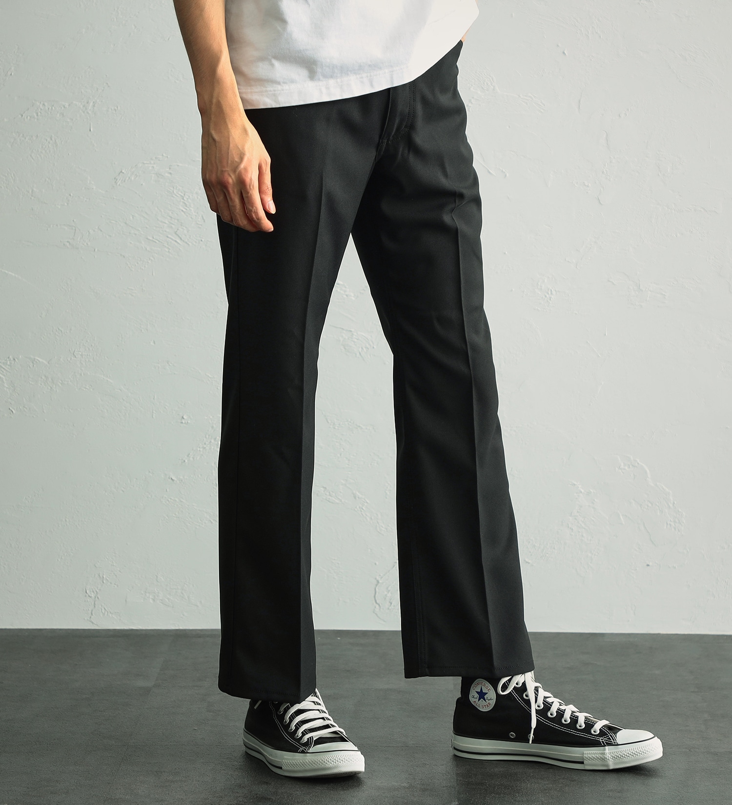 Wrangler(ラングラー)の【試着対象】【ベストセラー】WRANGLER WRANCHER/ランチャー フレアードレスパンツ(レングス71cm)|パンツ/パンツ/メンズ|ブラック