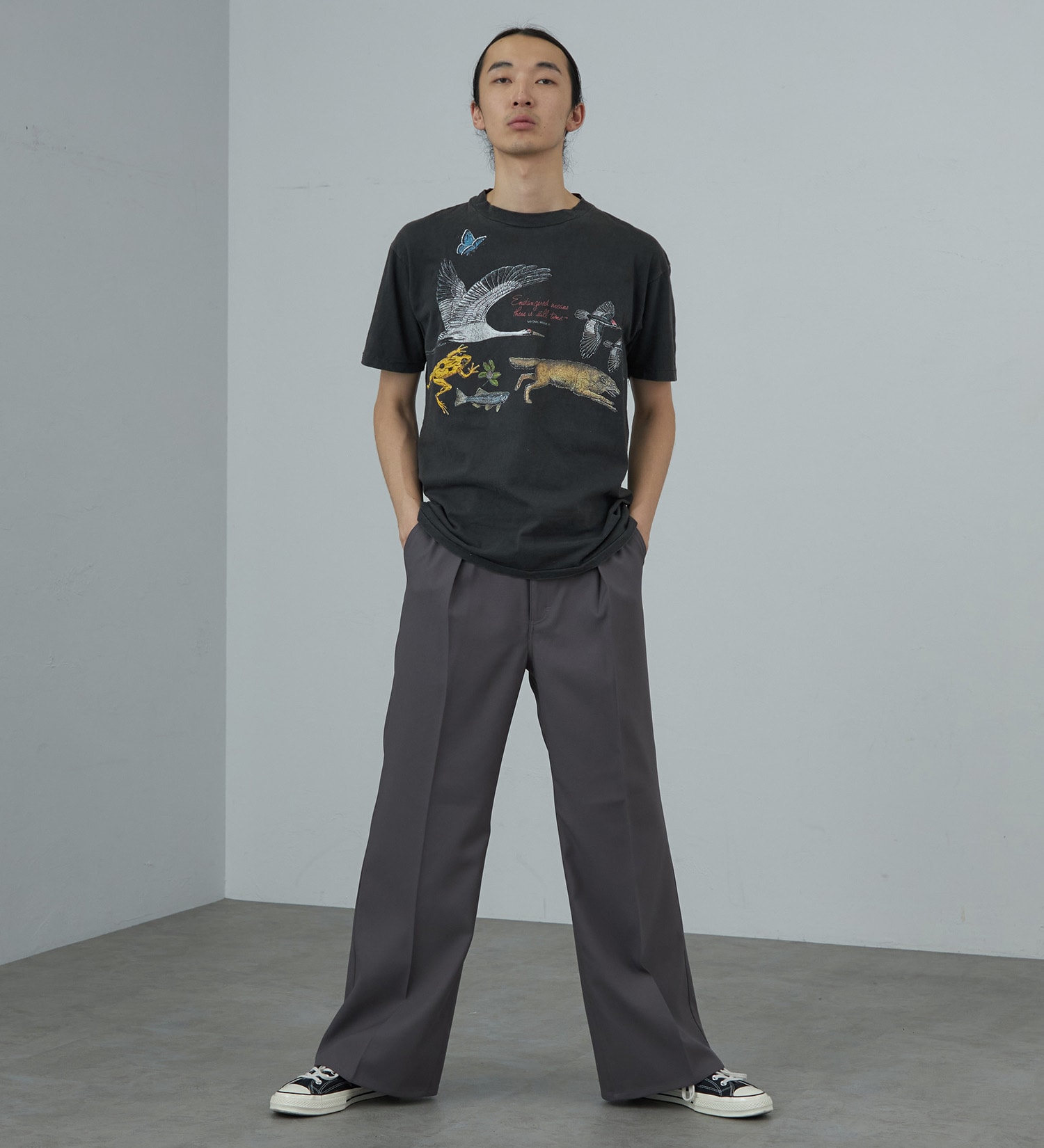 Wrangler(ラングラー)の【試着対象】【MENS】WRANCHER WIDE/ランチャーフレアーワイド|パンツ/パンツ/メンズ|グレー