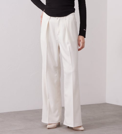 Wrangler(ラングラー)のWRANGLER WRANCHER WIDE/ランチャー フレアーワイドパンツ【レディース】|パンツ/パンツ/レディース|アイボリー