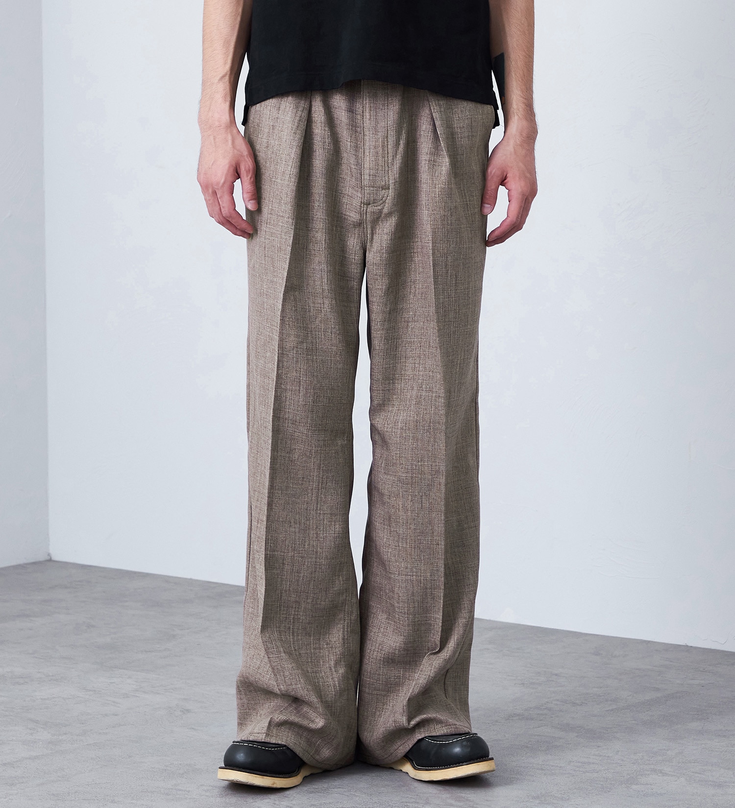 Wrangler(ラングラー)の【MENS】WRANCHER WIDE/【リネンライク】ランチャーフレアーワイド|パンツ/パンツ/メンズ|ベージュ