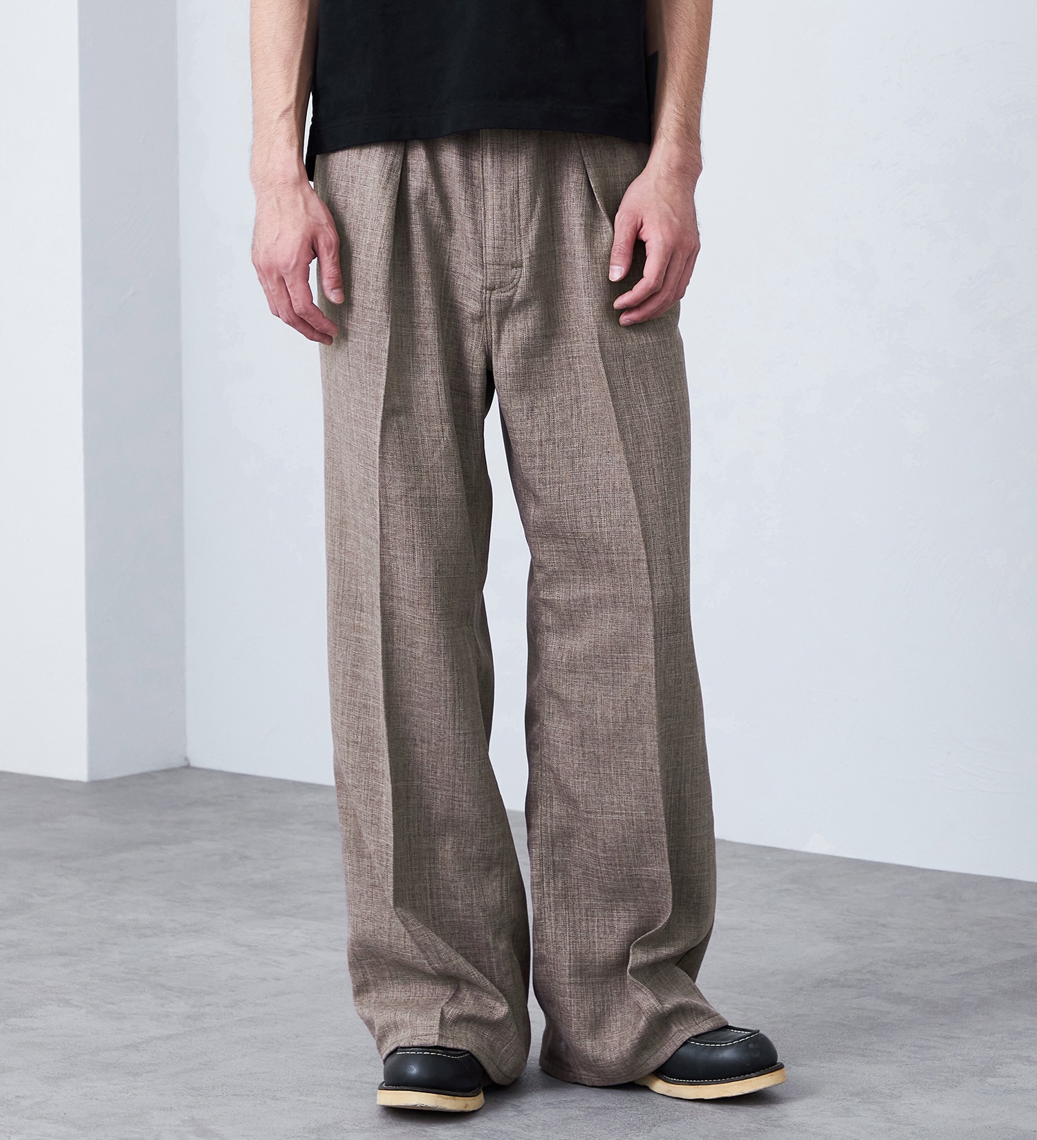 Wrangler(ラングラー)の【MENS】WRANCHER WIDE/【リネンライク】ランチャーフレアーワイド|パンツ/パンツ/メンズ|ベージュ