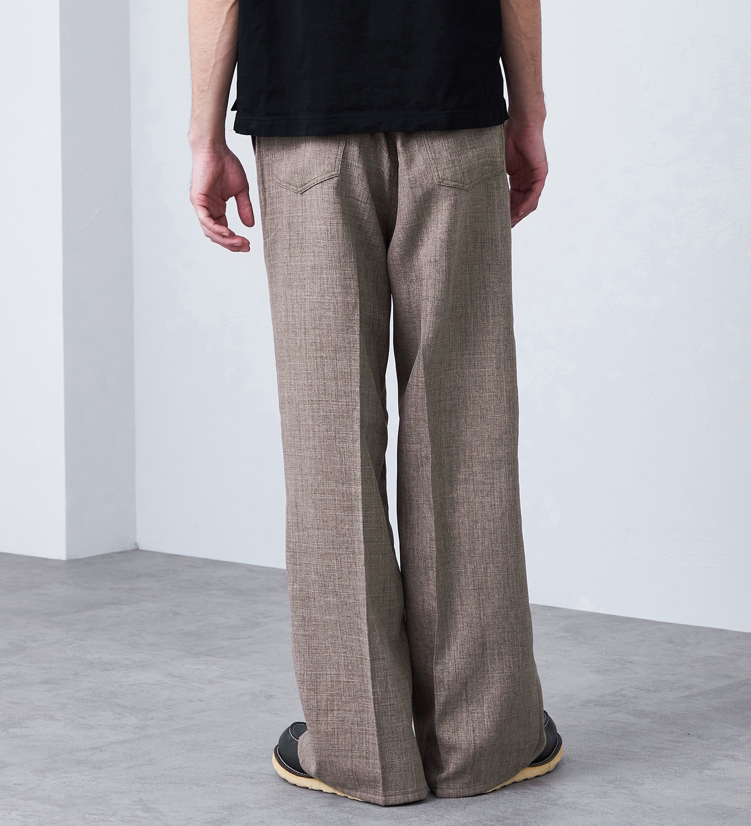 Wrangler(ラングラー)の【MENS】WRANCHER WIDE/【リネンライク】ランチャーフレアーワイド|パンツ/パンツ/メンズ|ベージュ