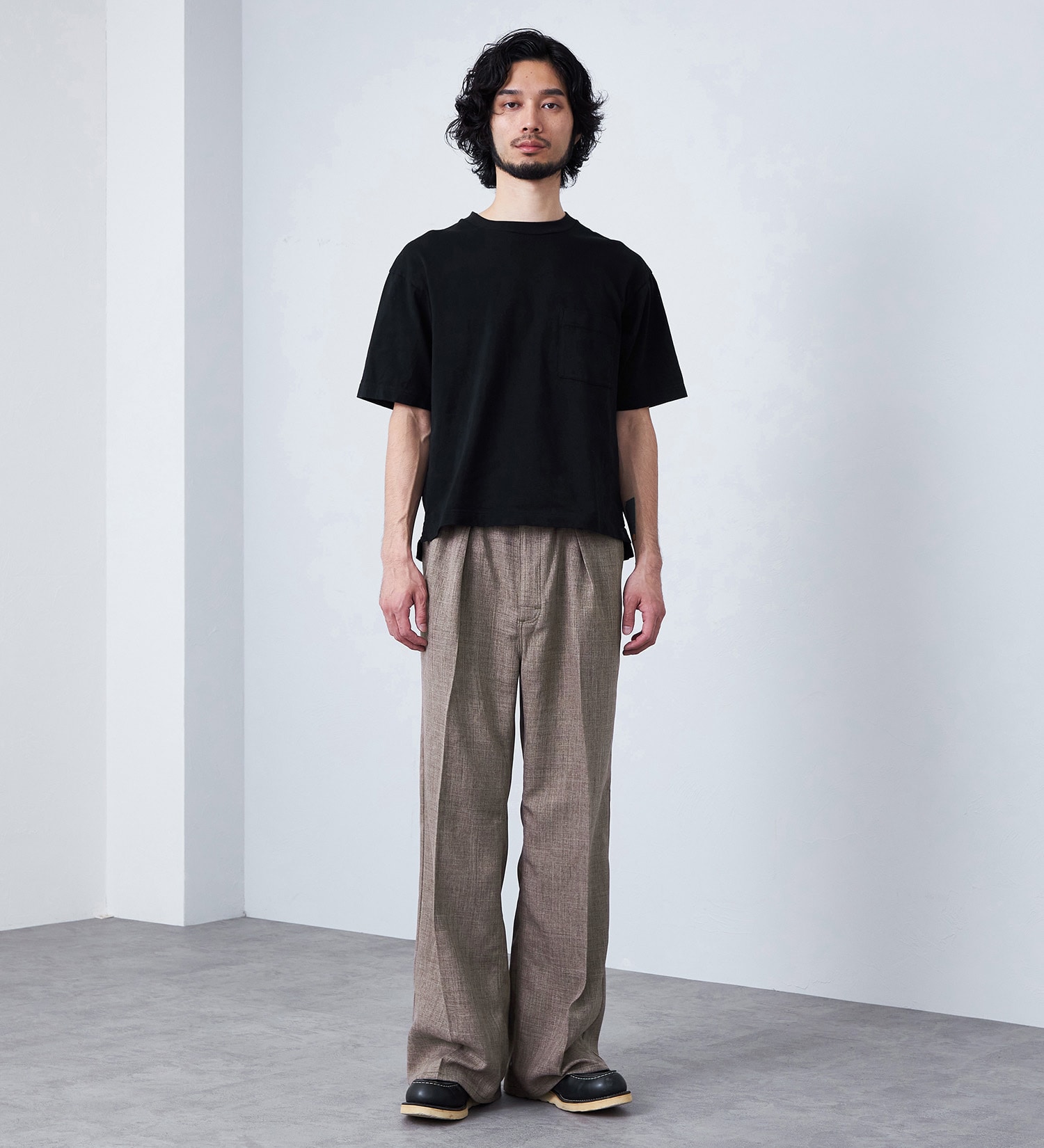 Wrangler(ラングラー)の【MENS】WRANCHER WIDE/【リネンライク】ランチャーフレアーワイド|パンツ/パンツ/メンズ|ベージュ