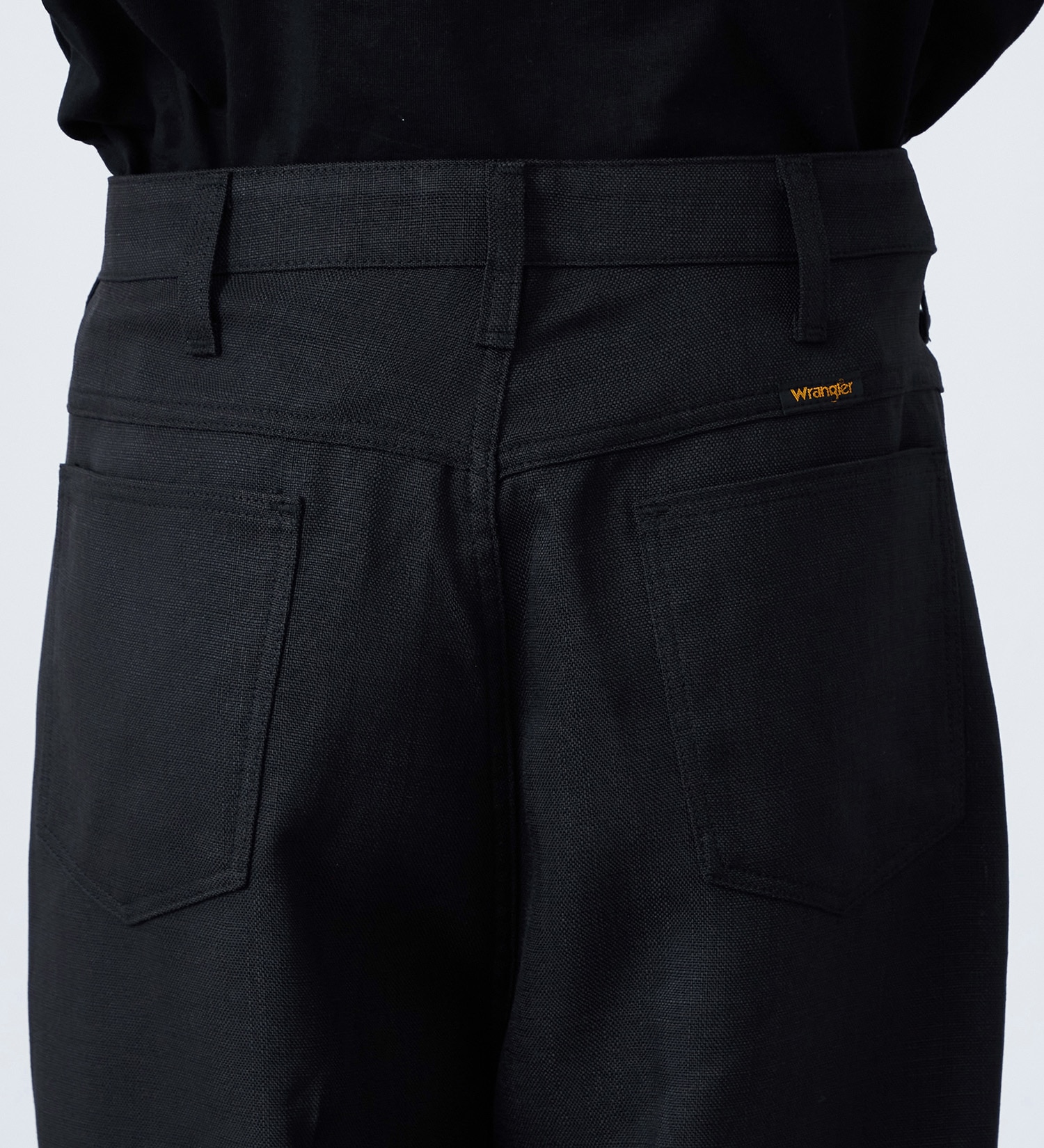 Wrangler(ラングラー)の【MENS】WRANCHER WIDE/【リネンライク】ランチャーフレアーワイド|パンツ/パンツ/メンズ|ブラック