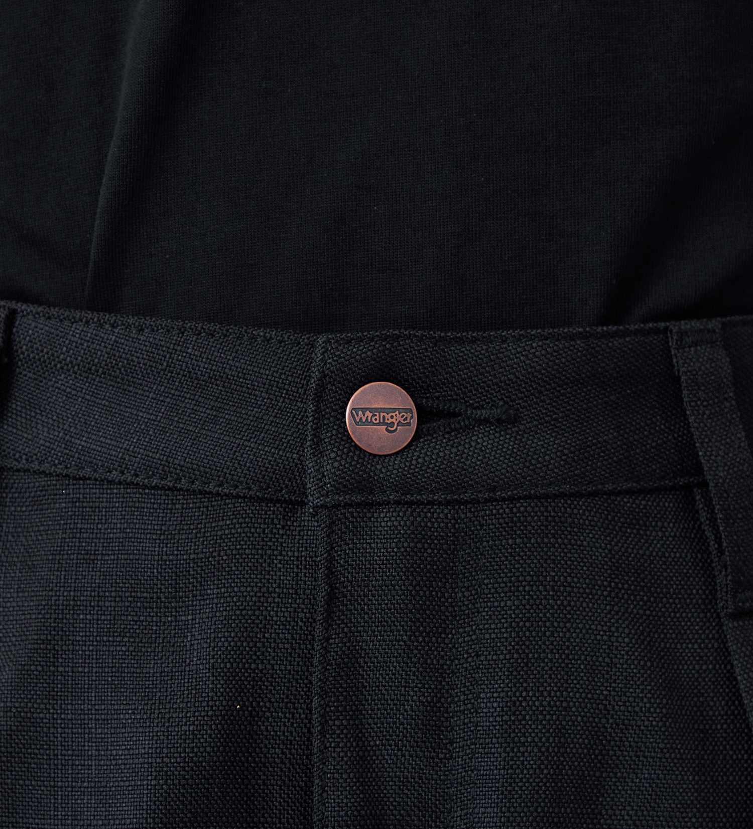 Wrangler(ラングラー)の【MENS】WRANCHER WIDE/【リネンライク】ランチャーフレアーワイド|パンツ/パンツ/メンズ|ブラック