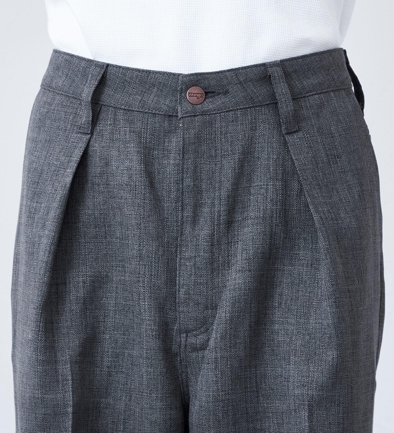 Wrangler(ラングラー)の【MENS】WRANCHER WIDE/【リネンライク】ランチャーフレアーワイド|パンツ/パンツ/メンズ|チャコール