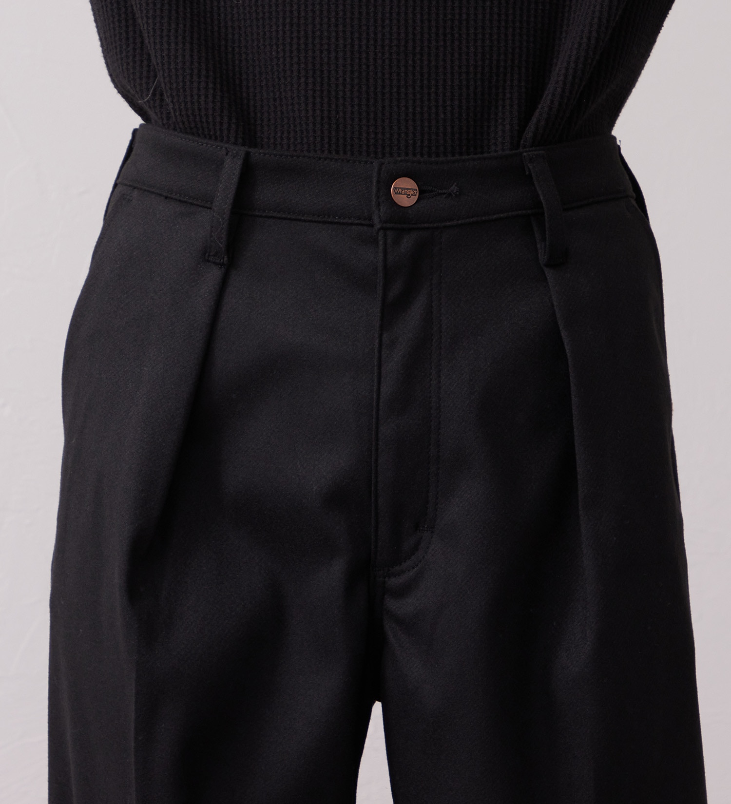Wrangler(ラングラー)のWRANCHER WIDE/ランチャーフレアーワイド フランネル【メンズ/セットアップ対応/暖】|パンツ/パンツ/メンズ|ブラック