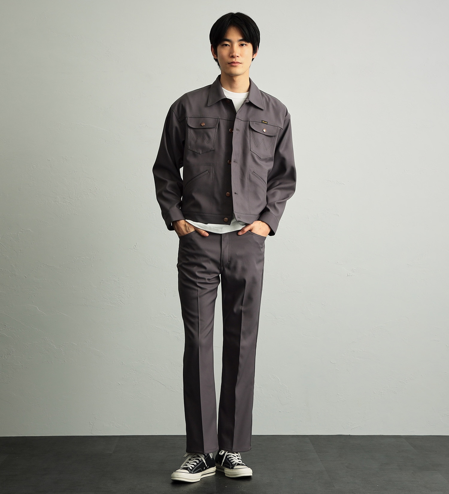 Wrangler(ラングラー)の【試着対象】124MJ　WRANGLER WRANCHER/ランチャー　ビッグシルエットジャケット セットアップ可|ジャケット/アウター/その他アウター/メンズ|グレー