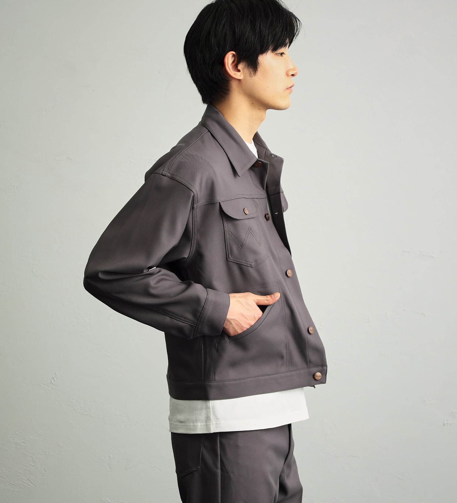 Wrangler(ラングラー)の【試着対象】124MJ　WRANGLER WRANCHER/ランチャー　ビッグシルエットジャケット セットアップ可|ジャケット/アウター/その他アウター/メンズ|グレー