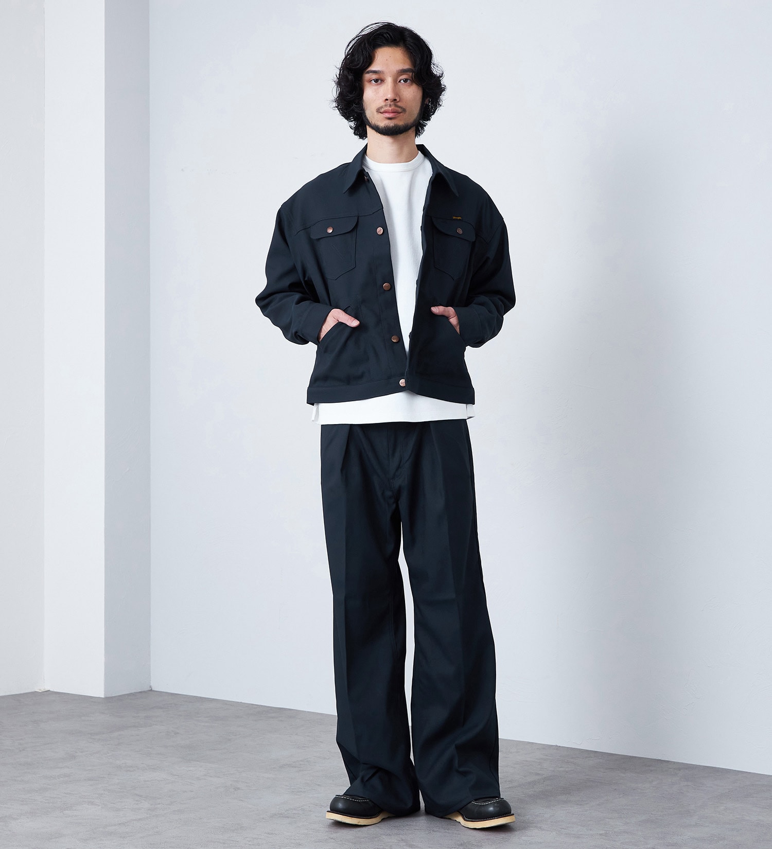 Wrangler(ラングラー)の【試着対象】124MJ　WRANGLER WRANCHER/ランチャー　ビッグシルエットジャケット セットアップ可|ジャケット/アウター/その他アウター/メンズ|ネイビー