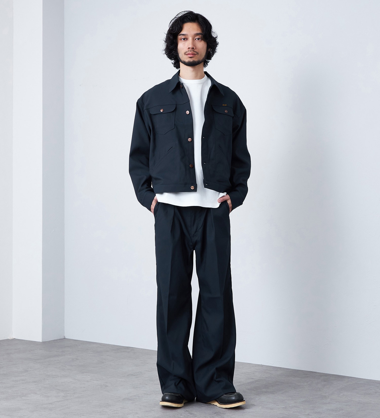 Wrangler(ラングラー)の【試着対象】124MJ　WRANGLER WRANCHER/ランチャー　ビッグシルエットジャケット セットアップ可|ジャケット/アウター/その他アウター/メンズ|ネイビー