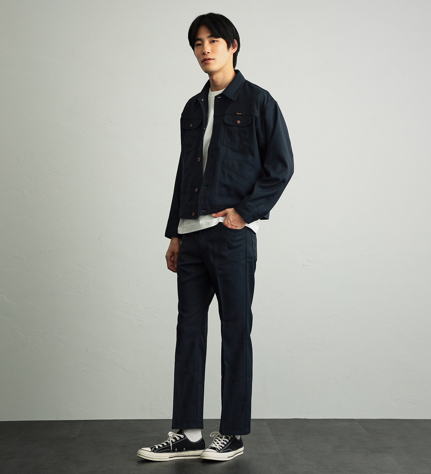 Wrangler(ラングラー)の【試着対象】124MJ　WRANGLER WRANCHER/ランチャー　ビッグシルエットジャケット セットアップ可|ジャケット/アウター/その他アウター/メンズ|ネイビー
