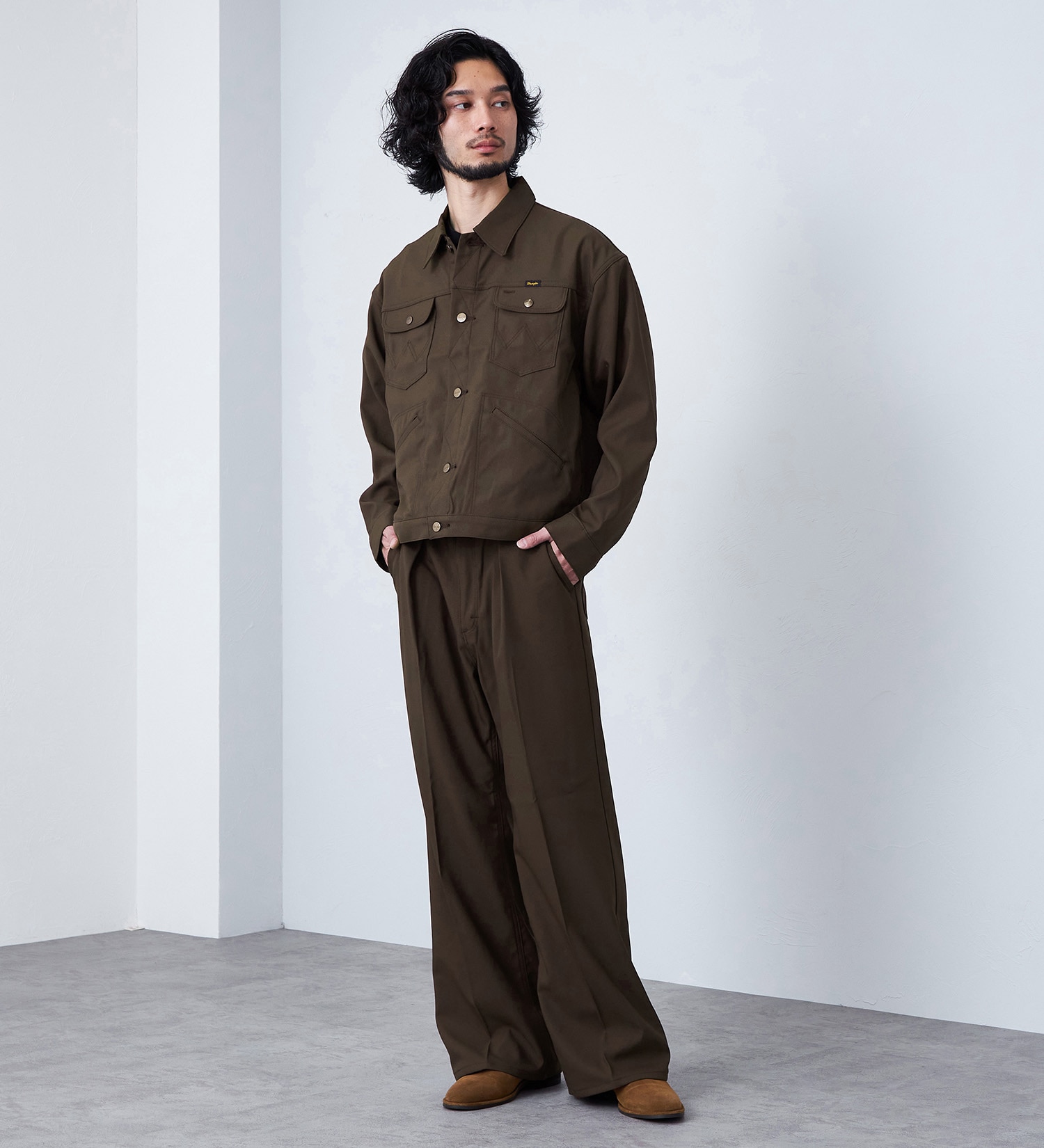 Wrangler(ラングラー)の【試着対象】124MJ WRANGLER WRANCHER/ランチャー ビッグシルエットジャケット セットアップ可|ジャケット/アウター/その他アウター/メンズ|ブラウン