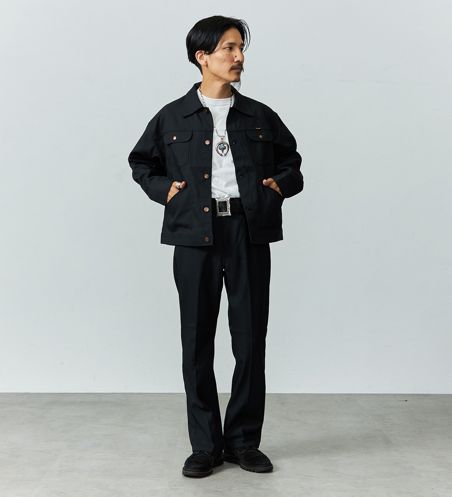 Wrangler(ラングラー)の【試着対象】124MJ　WRANGLER WRANCHER/ランチャー　ビッグシルエットジャケット セットアップ可|ジャケット/アウター/その他アウター/メンズ|ブラック