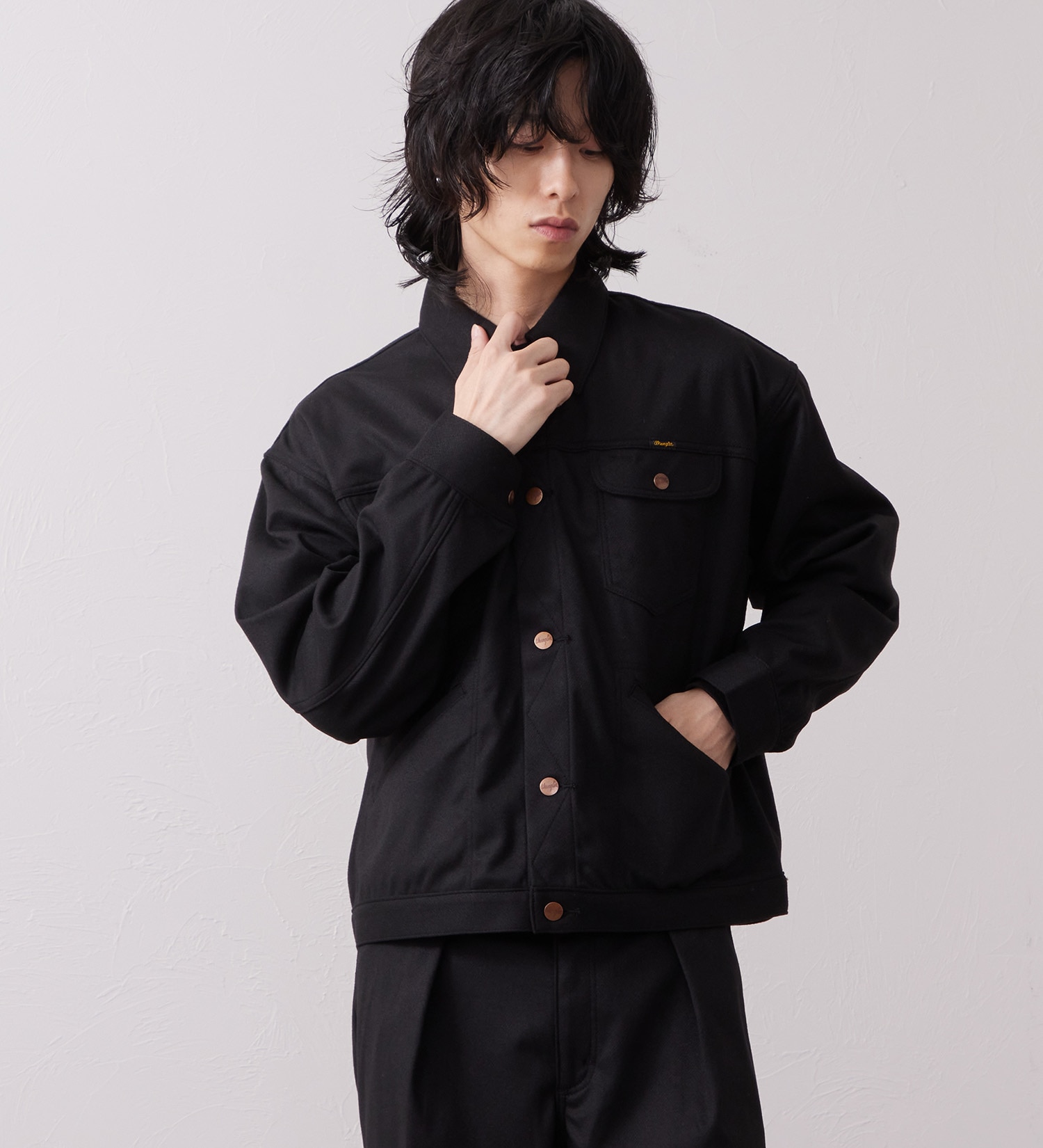 Wrangler(ラングラー)の124MJ WRANGLER WRANCHER/ランチャージャケット フランネル【セットアップ対応/暖】|ジャケット/アウター/その他アウター/メンズ|ブラック