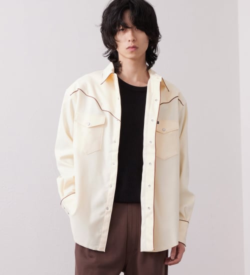 Wrangler(ラングラー)の127MW WRANGLER WRANCHER/ランチャーウエスタンシャツ【セットアップ対応】|トップス/シャツ/ブラウス/メンズ|アイボリー