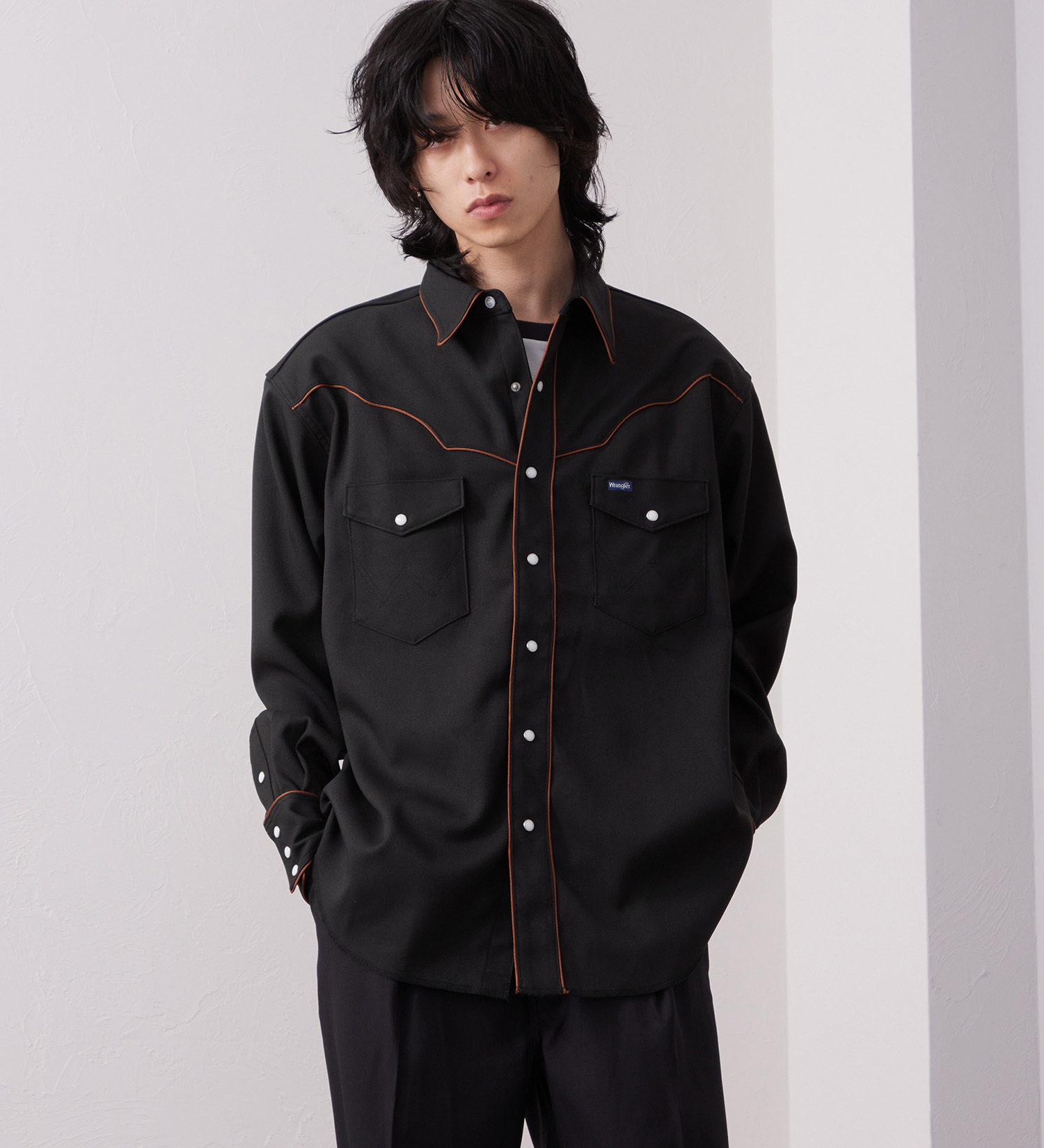 Wrangler(ラングラー)の127MW WRANGLER WRANCHER/ランチャーウエスタンシャツ【セットアップ対応】|トップス/シャツ/ブラウス/メンズ|ブラック