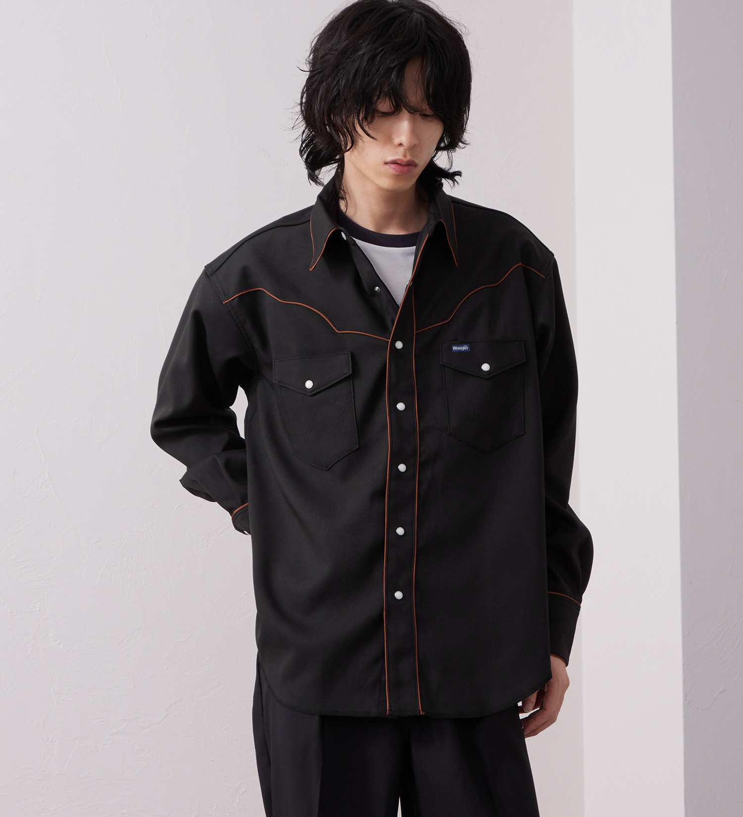 Wrangler(ラングラー)の127MW WRANGLER WRANCHER/ランチャーウエスタンシャツ【セットアップ対応】|トップス/シャツ/ブラウス/メンズ|ブラック
