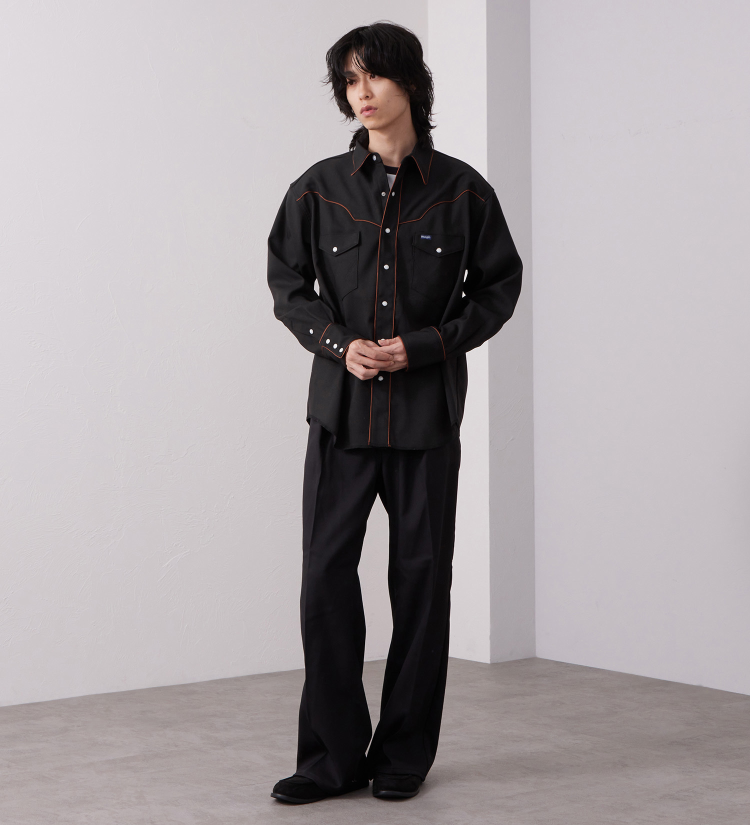 Wrangler(ラングラー)の127MW WRANGLER WRANCHER/ランチャーウエスタンシャツ【セットアップ対応】|トップス/シャツ/ブラウス/メンズ|ブラック