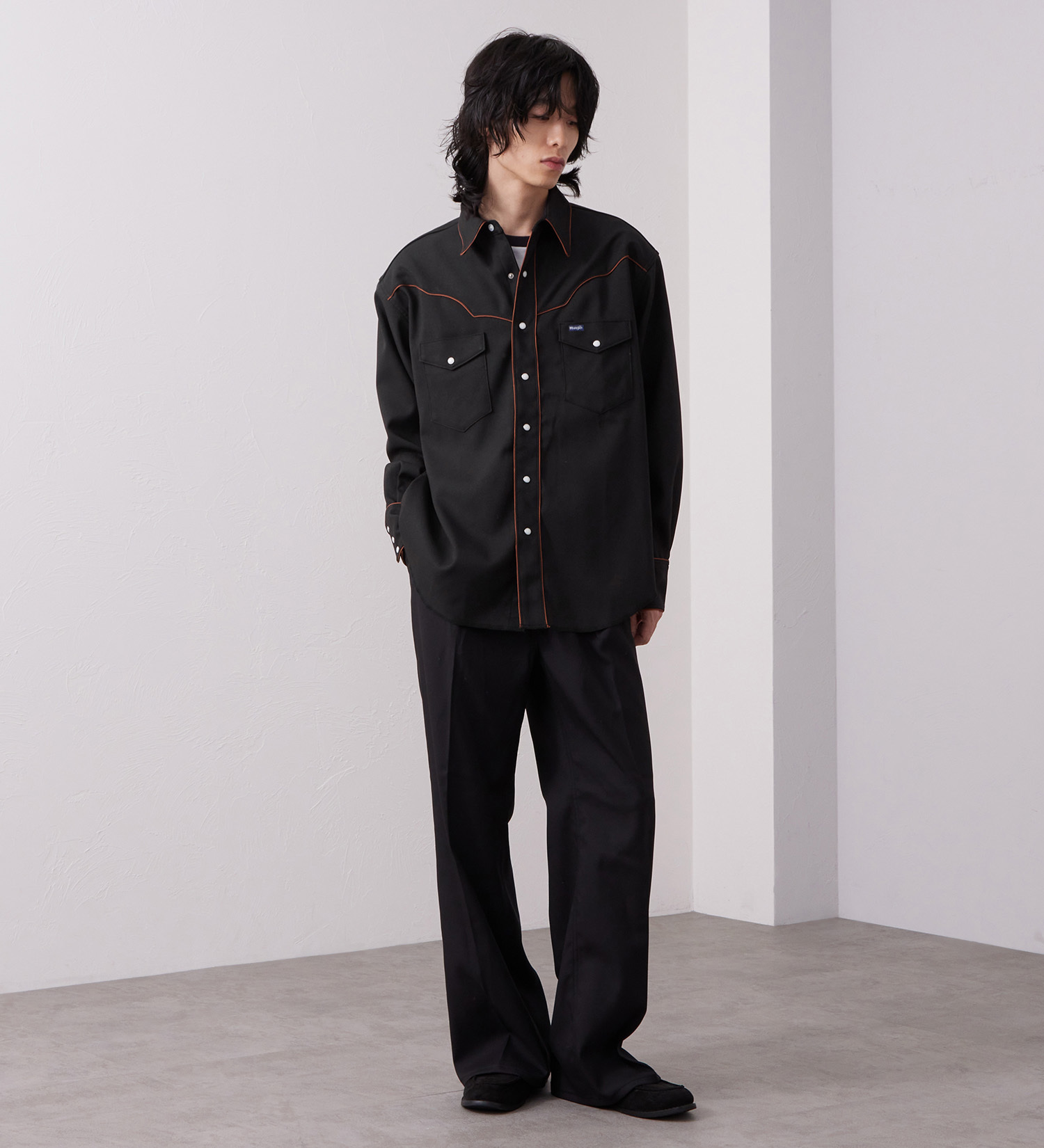 Wrangler(ラングラー)の127MW WRANGLER WRANCHER/ランチャーウエスタンシャツ【セットアップ対応】|トップス/シャツ/ブラウス/メンズ|ブラック