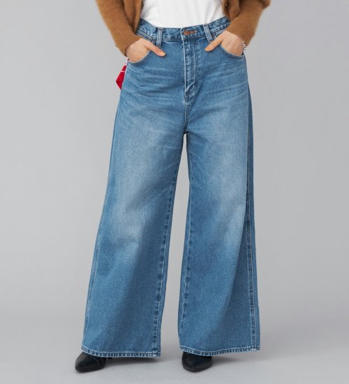Wrangler(ラングラー)の【US ORIGINAL】ワイドジーンズ|パンツ/デニムパンツ/レディース|中色ブルー