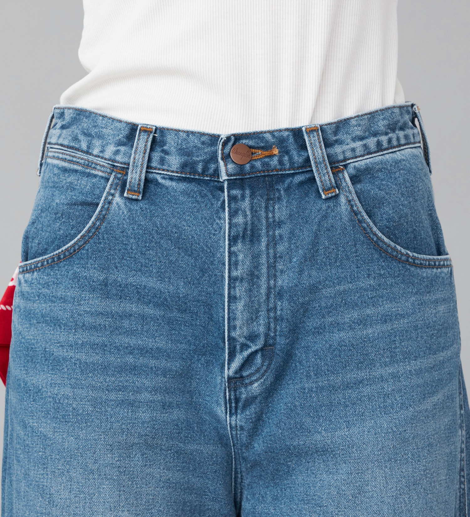 Wrangler(ラングラー)の【US ORIGINAL】ワイドジーンズ|パンツ/デニムパンツ/レディース|中色ブルー