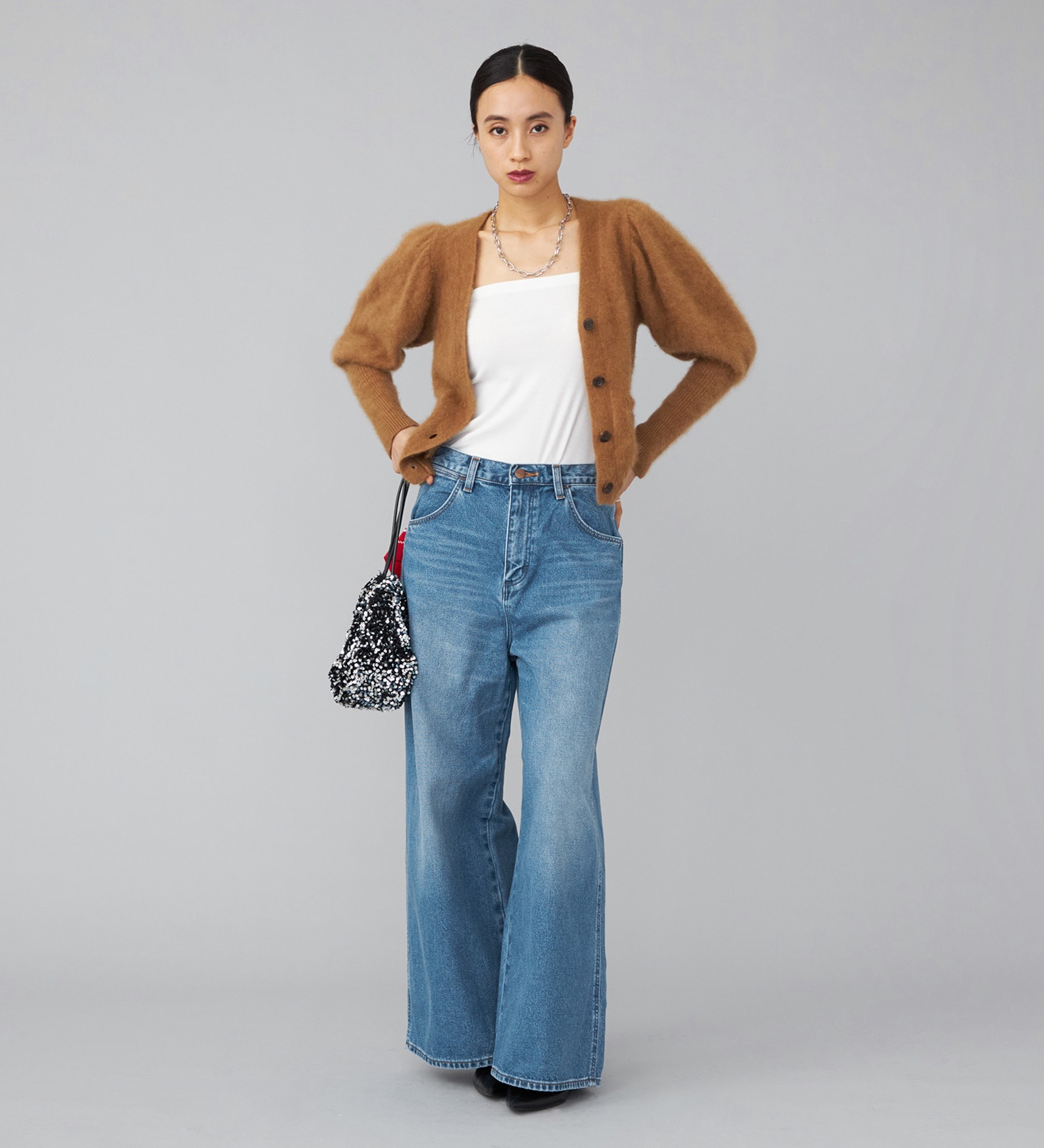 Wrangler(ラングラー)の【US ORIGINAL】ワイドジーンズ|パンツ/デニムパンツ/レディース|中色ブルー