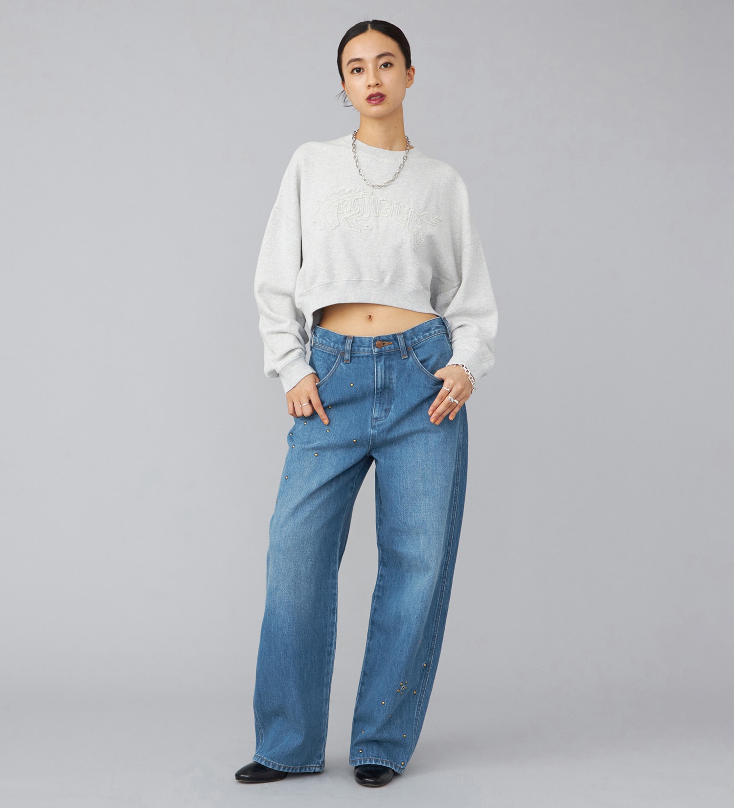 Wrangler(ラングラー)の【試着対象】【US ORIGINAL】バレルジーンズ|パンツ/デニムパンツ/レディース|中色ブルー