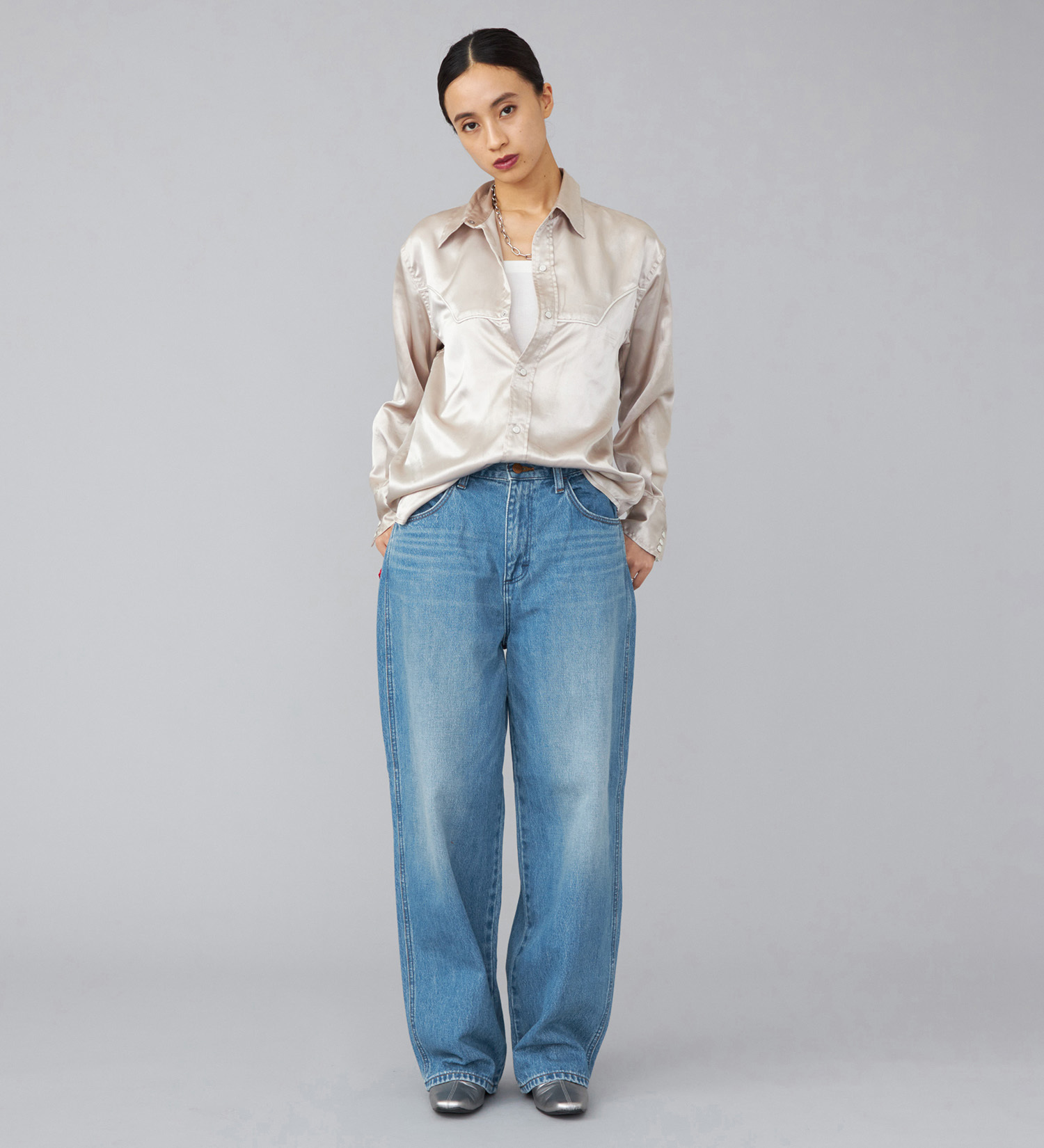 Wrangler(ラングラー)の【試着対象】【US ORIGINAL】バレルジーンズ|パンツ/デニムパンツ/レディース|淡色ブルー