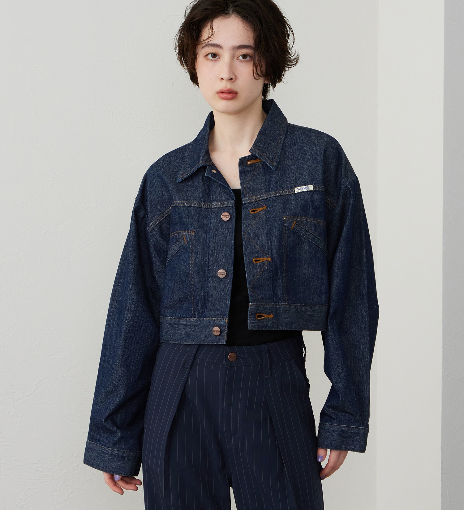 Wrangler(ラングラー)の【US ORIGINAL】オーバーサイズ ボーイズジャケット|ジャケット/アウター/デニムジャケット/レディース|インディゴブルー