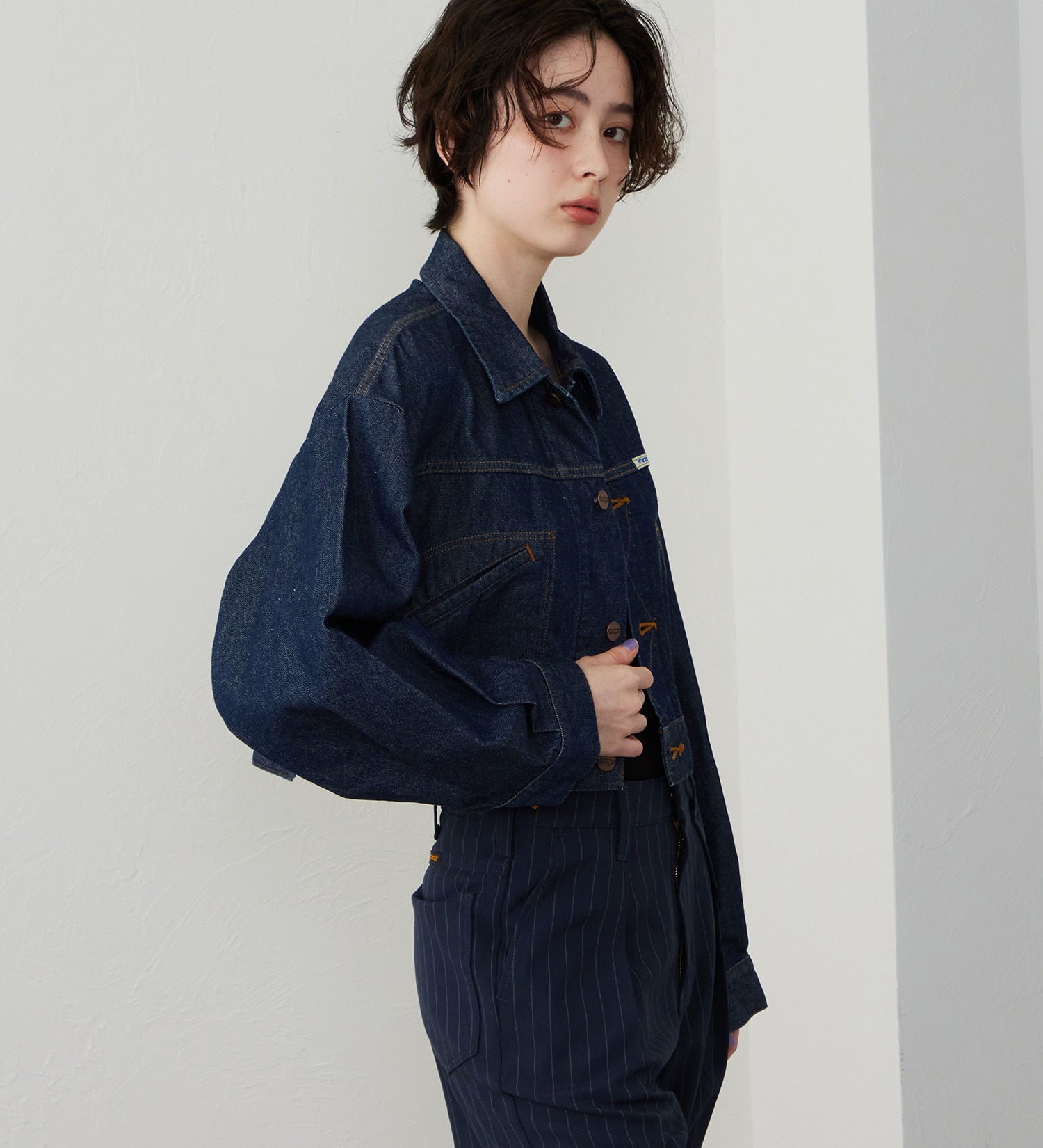 Wrangler(ラングラー)の【US ORIGINAL】オーバーサイズ ボーイズジャケット|ジャケット/アウター/デニムジャケット/レディース|インディゴブルー