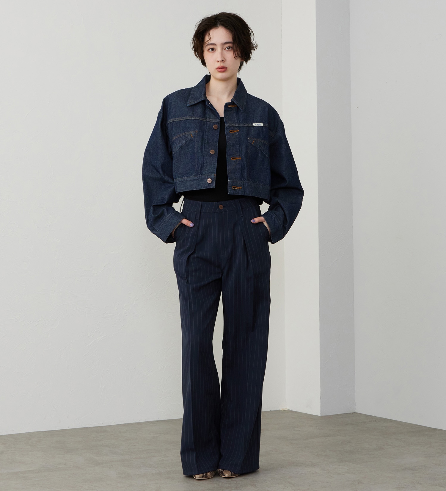 Wrangler(ラングラー)の【US ORIGINAL】オーバーサイズ ボーイズジャケット|ジャケット/アウター/デニムジャケット/レディース|インディゴブルー