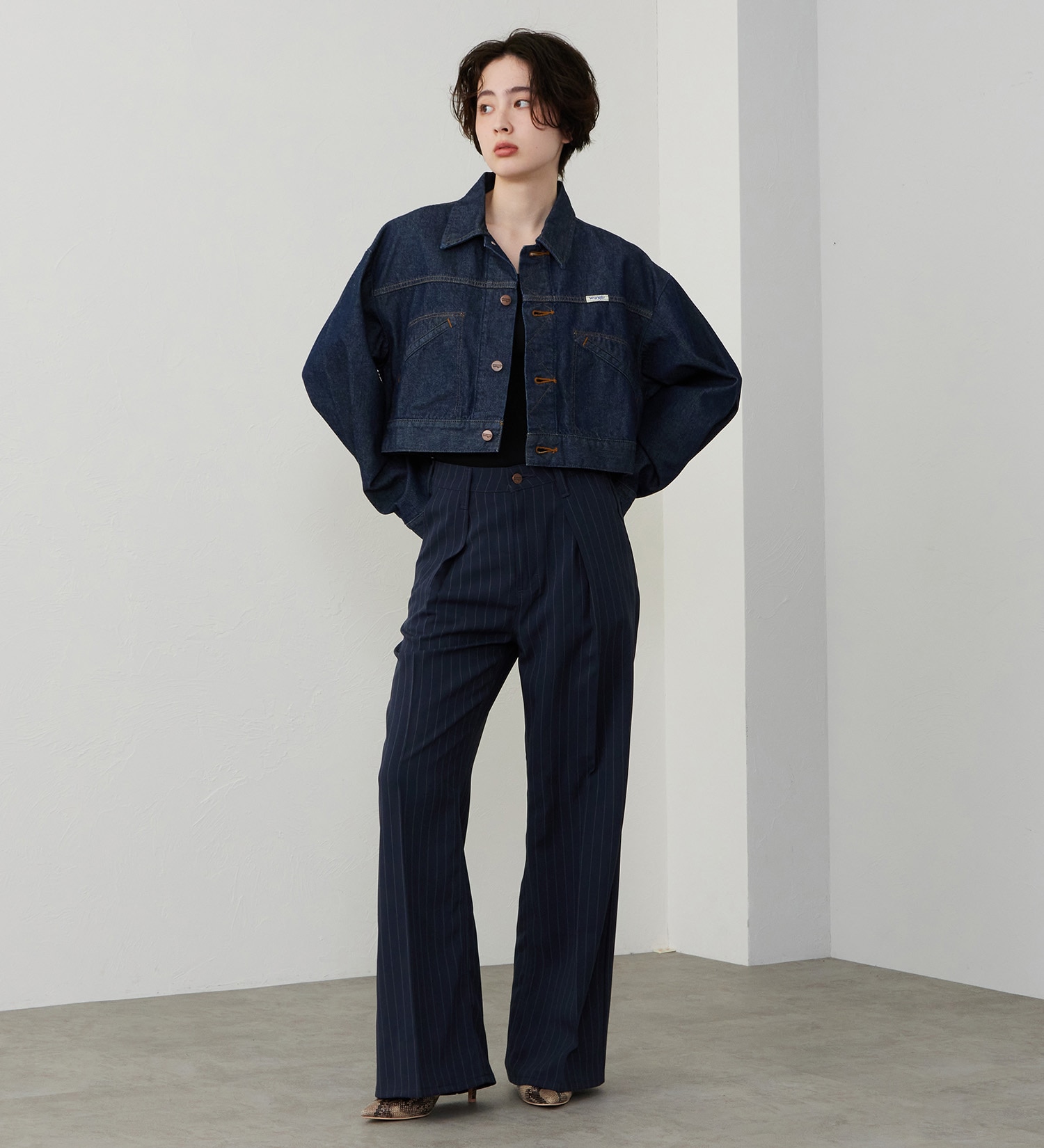 Wrangler(ラングラー)の【US ORIGINAL】オーバーサイズ ボーイズジャケット|ジャケット/アウター/デニムジャケット/レディース|インディゴブルー