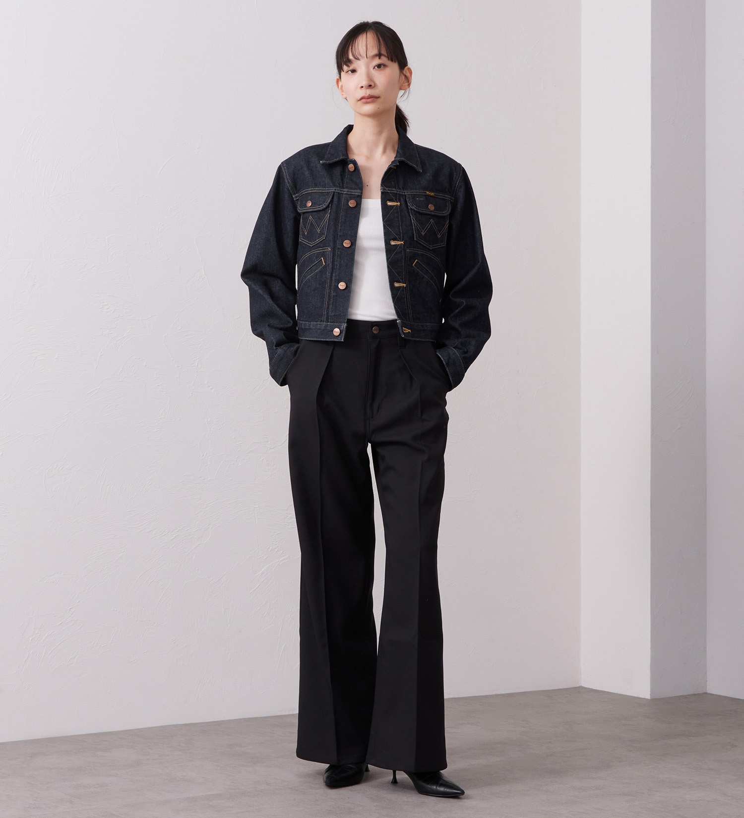Wrangler(ラングラー)のWrangler YOUTH JACKET / ユースデニムジャケット|ジャケット/アウター/デニムジャケット/レディース|インディゴブルー