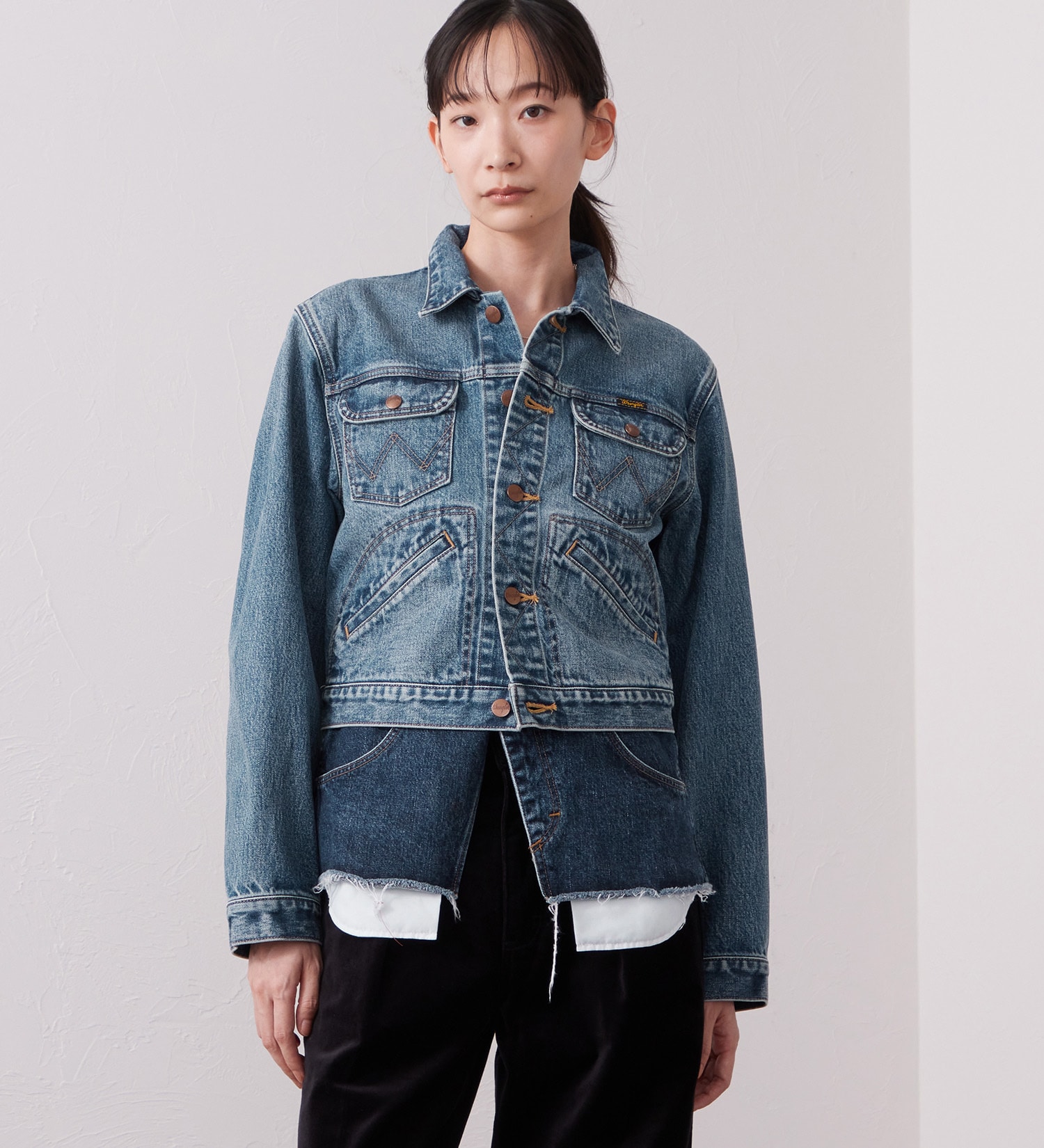 Wrangler(ラングラー)のWrangler YOUTH JACKET / ユースデニムジャケット|ジャケット/アウター/デニムジャケット/レディース|中色ブルー
