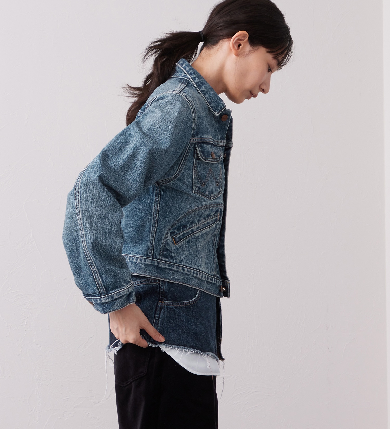 Wrangler(ラングラー)のWrangler YOUTH JACKET / ユースデニムジャケット|ジャケット/アウター/デニムジャケット/レディース|中色ブルー