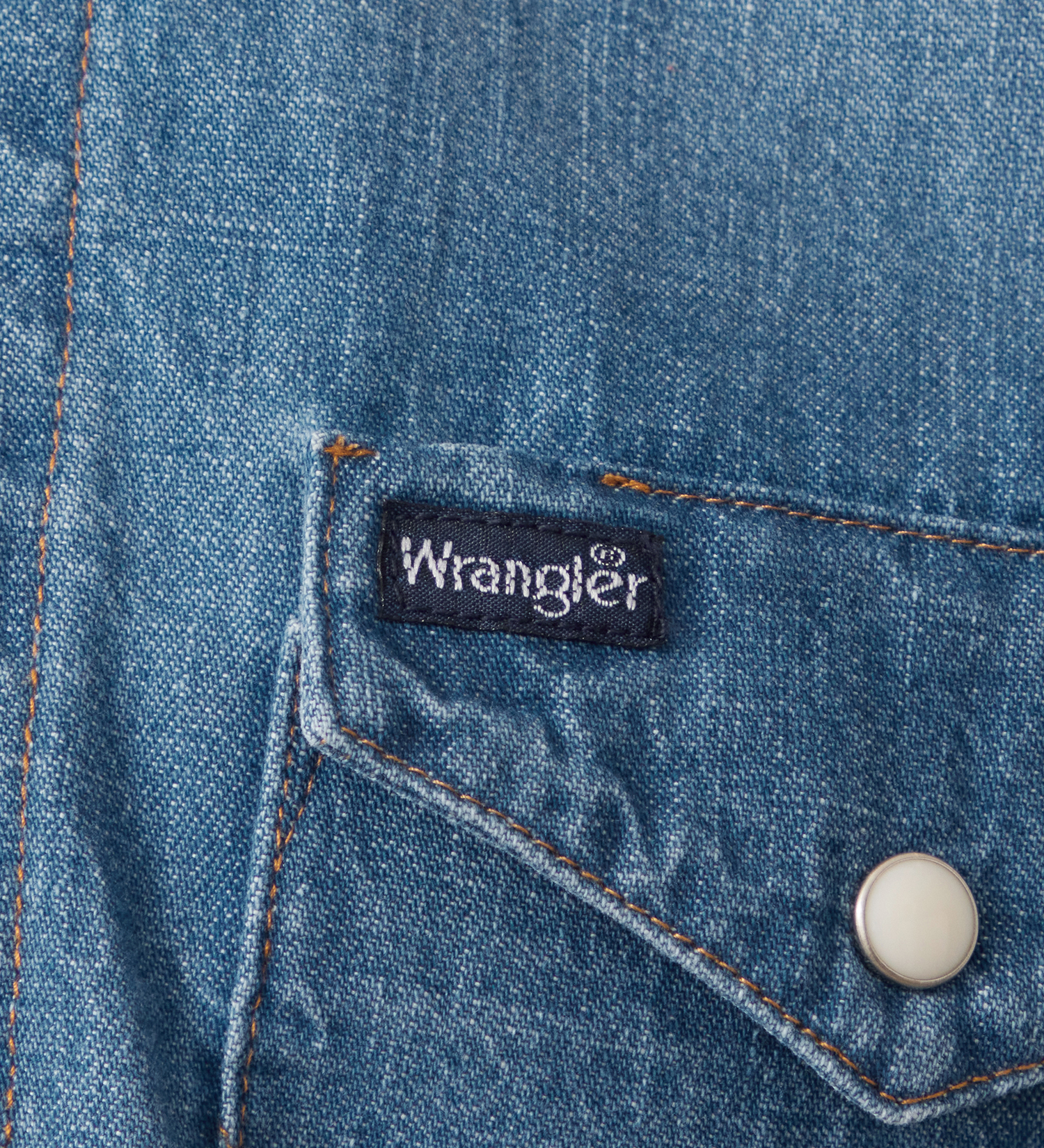 Wrangler(ラングラー)のWrangler CROPPED ZIP JACKET / クロップドジップデニムシャツジャケット|ジャケット/アウター/デニムジャケット/レディース|中色ブルー
