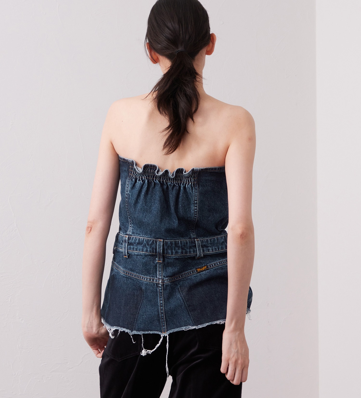 Wrangler(ラングラー)のWREMAKE BUSTIER/リメイクビスチェ【セットアップ可】|トップス/その他トップス/レディース|インディゴブルー