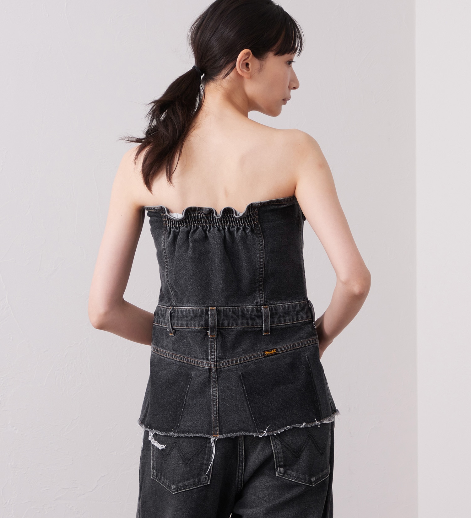 Wrangler(ラングラー)のWREMAKE BUSTIER/リメイクビスチェ【セットアップ可】|トップス/その他トップス/レディース|中色ブルー