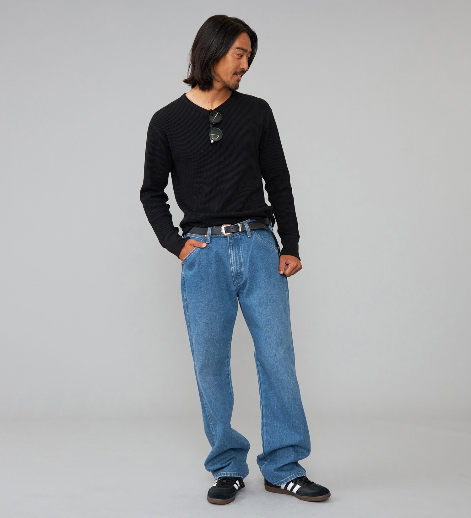 Wrangler(ラングラー)の【US ORIGINAL】13MWZ ストレートジーンズ|パンツ/デニム/ジーンズパンツ/メンズ|中色ブルー